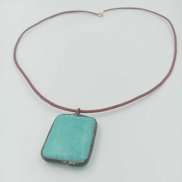 Oxidized Sterling Silver Artisan Turquoise - Picture 5 of 11